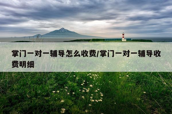 掌门一对一辅导怎么收费/掌门一对一辅导收费明细