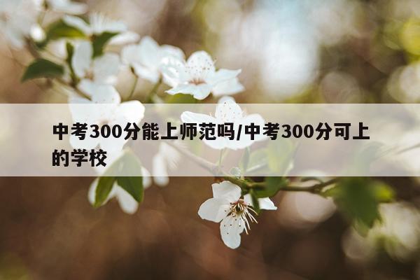 中考300分能上师范吗/中考300分可上的学校