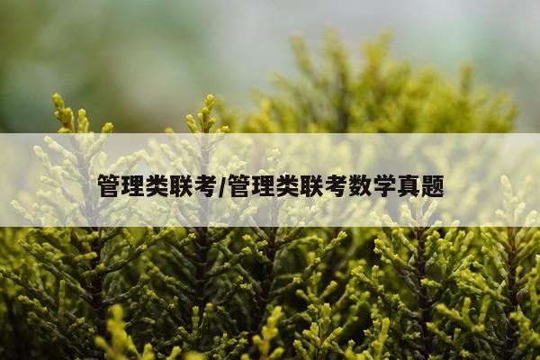 管理类联考/管理类联考数学真题