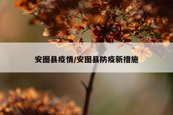 安图县疫情/安图县防疫新措施