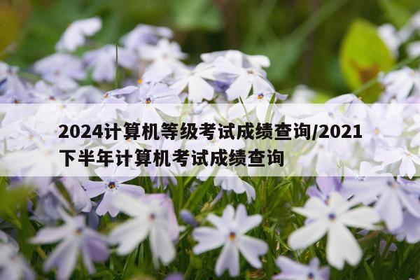 2024计算机等级考试成绩查询/2021下半年计算机考试成绩查询
