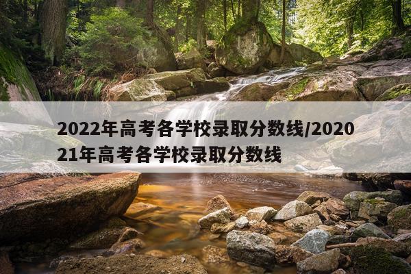 2022年高考各学校录取分数线/202021年高考各学校录取分数线