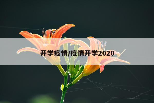开学疫情/疫情开学2020