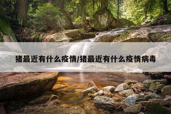 猪最近有什么疫情/猪最近有什么疫情病毒