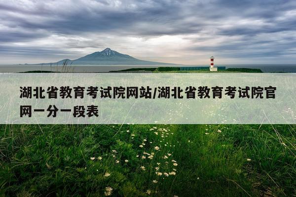 湖北省教育考试院网站/湖北省教育考试院官网一分一段表