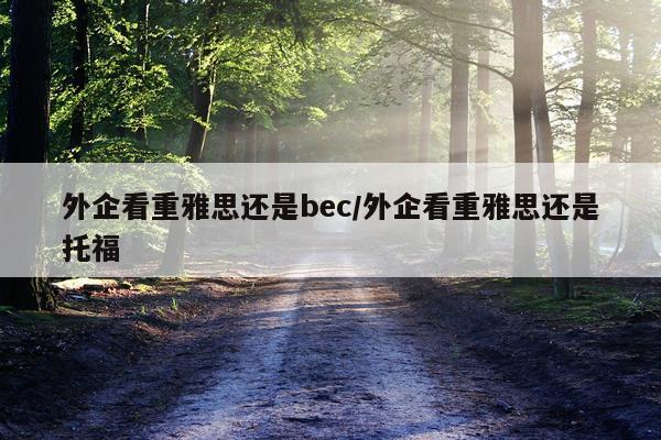 外企看重雅思还是bec/外企看重雅思还是托福