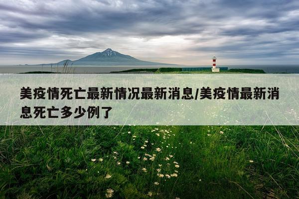 美疫情死亡最新情况最新消息/美疫情最新消息死亡多少例了