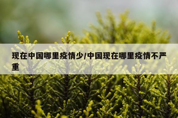 现在中国哪里疫情少/中国现在哪里疫情不严重