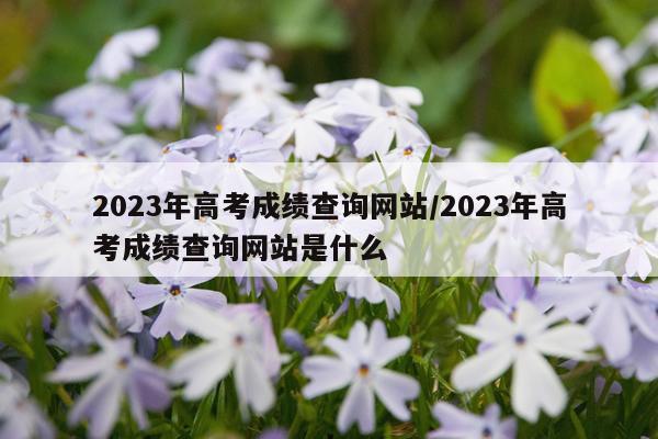 2023年高考成绩查询网站/2023年高考成绩查询网站是什么