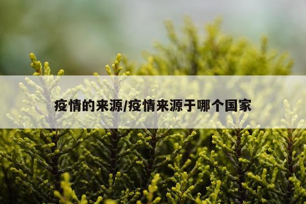 疫情的来源/疫情来源于哪个国家