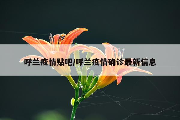 呼兰疫情贴吧/呼兰疫情确诊最新信息