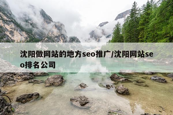 沈阳做网站的地方seo推广/沈阳网站seo排名公司