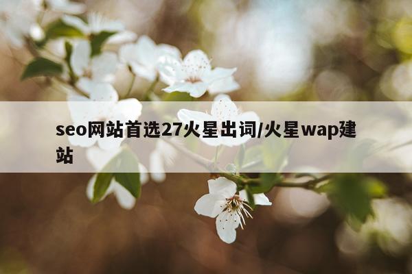 seo网站首选27火星出词/火星wap建站