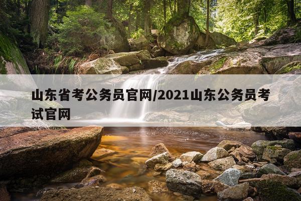山东省考公务员官网/2021山东公务员考试官网