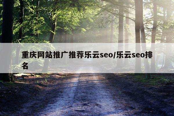重庆网站推广推荐乐云seo/乐云seo排名