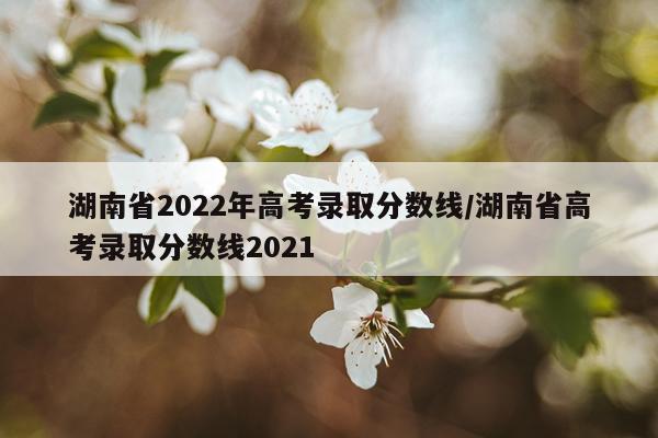湖南省2022年高考录取分数线/湖南省高考录取分数线2021