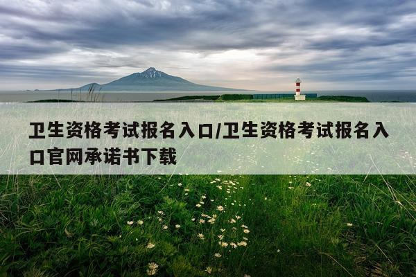 卫生资格考试报名入口/卫生资格考试报名入口官网承诺书下载