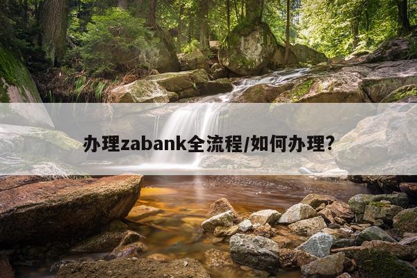 办理zabank全流程/如何办理?
