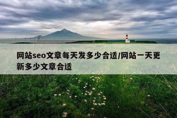 网站seo文章每天发多少合适/网站一天更新多少文章合适