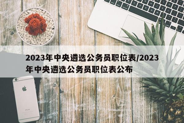2023年中央遴选公务员职位表/2023年中央遴选公务员职位表公布