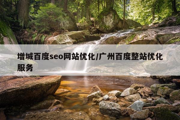 增城百度seo网站优化/广州百度整站优化服务