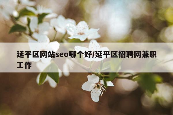 延平区网站seo哪个好/延平区招聘网兼职工作