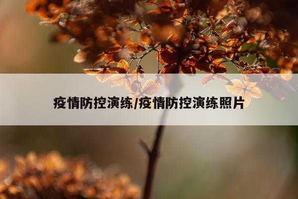 疫情防控演练/疫情防控演练照片