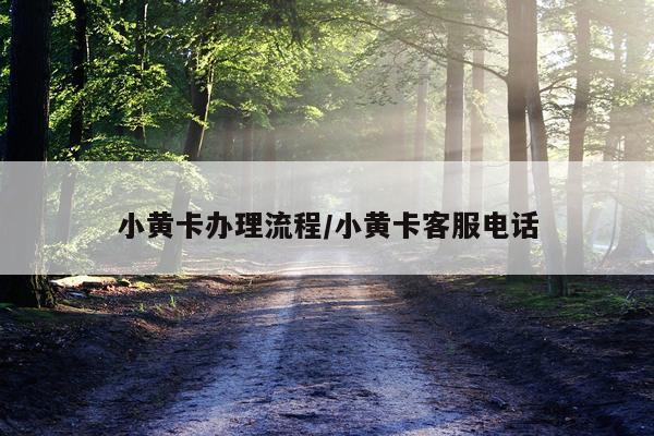 小黄卡办理流程/小黄卡客服电话