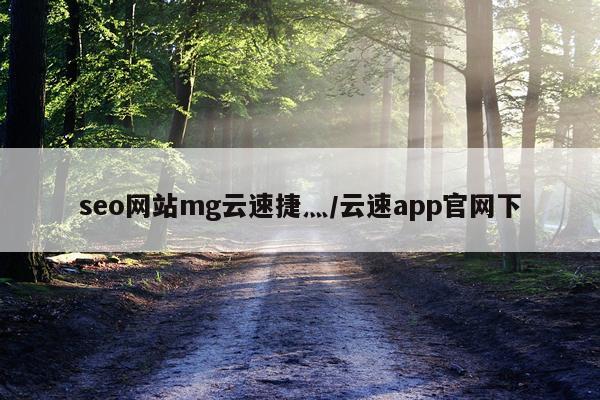 seo网站mg云速捷灬/云速app官网下