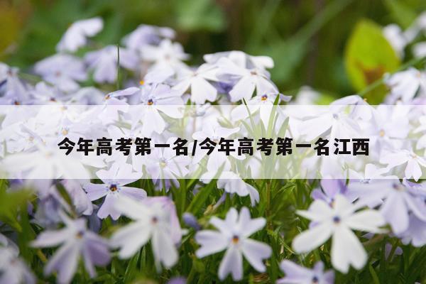 今年高考第一名/今年高考第一名江西