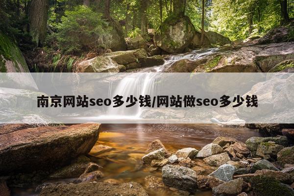南京网站seo多少钱/网站做seo多少钱