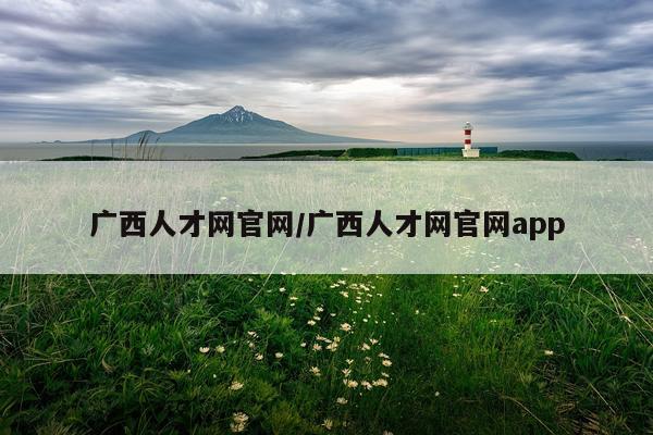 广西人才网官网/广西人才网官网app