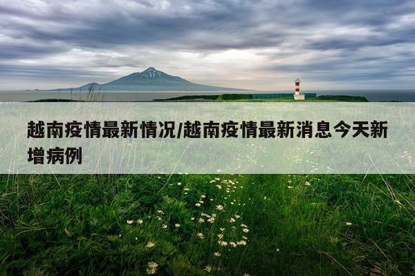 越南疫情最新情况/越南疫情最新消息今天新增病例