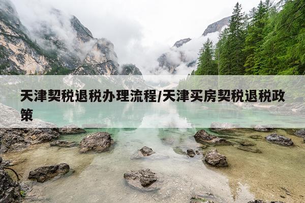 天津契税退税办理流程/天津买房契税退税政策