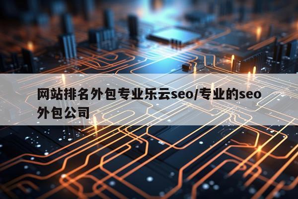 网站排名外包专业乐云seo/专业的seo外包公司
