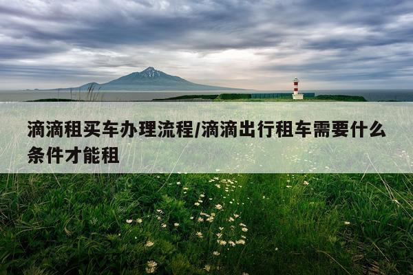 滴滴租买车办理流程/滴滴出行租车需要什么条件才能租