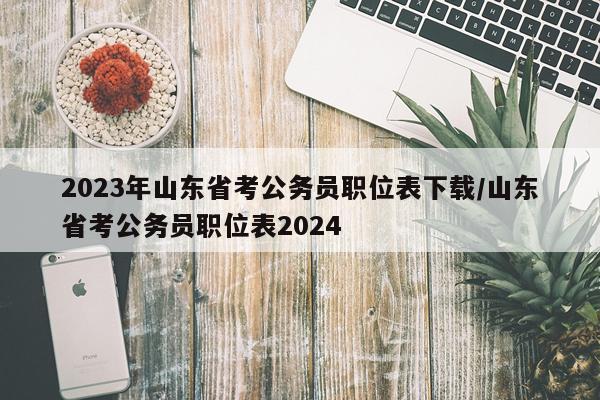 2023年山东省考公务员职位表下载/山东省考公务员职位表2024