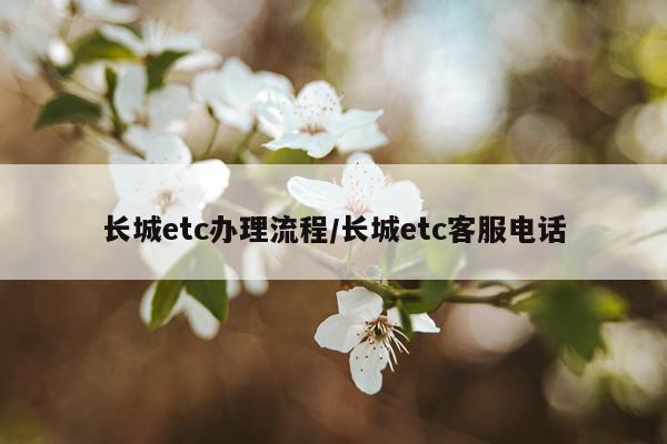 长城etc办理流程/长城etc客服电话