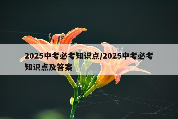 2025中考必考知识点/2025中考必考知识点及答案