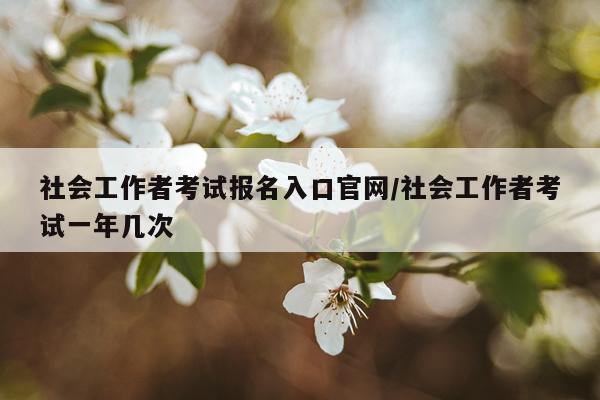 社会工作者考试报名入口官网/社会工作者考试一年几次
