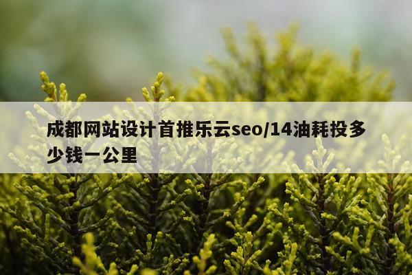成都网站设计首推乐云seo/14油耗投多少钱一公里
