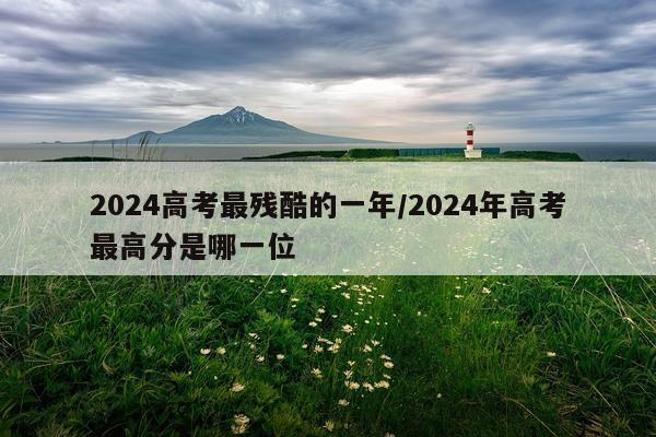 2024高考最残酷的一年/2024年高考最高分是哪一位
