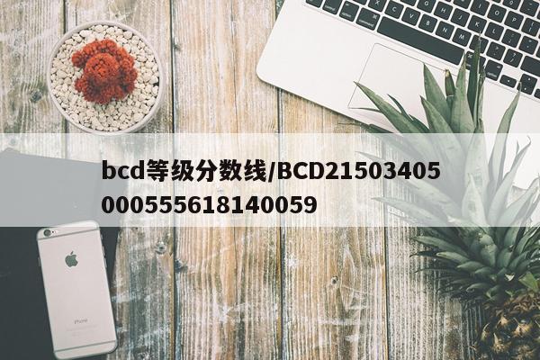 bcd等级分数线/BCD21503405000555618140059