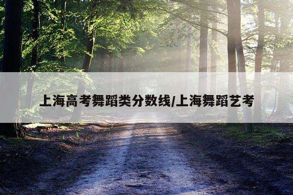 上海高考舞蹈类分数线/上海舞蹈艺考