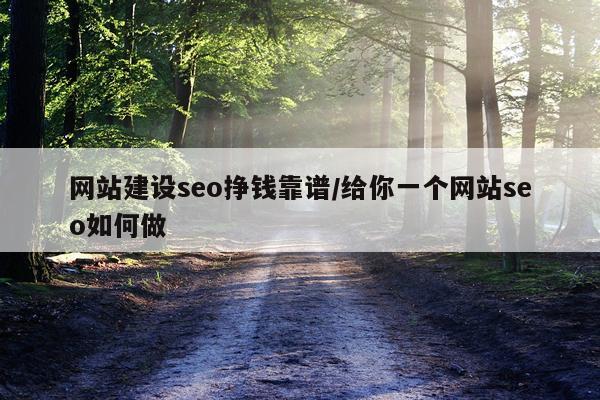 网站建设seo挣钱靠谱/给你一个网站seo如何做