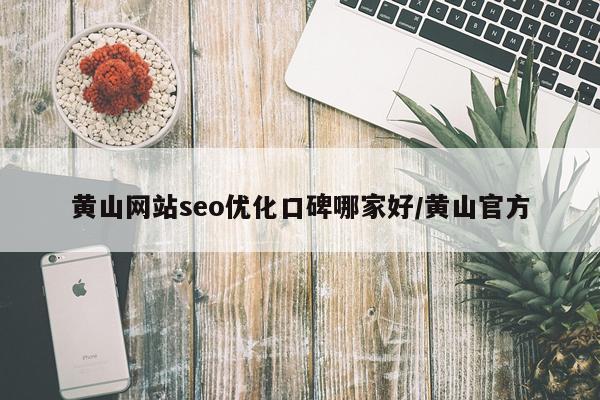 黄山网站seo优化口碑哪家好/黄山官方