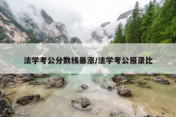 法学考公分数线暴涨/法学考公报录比