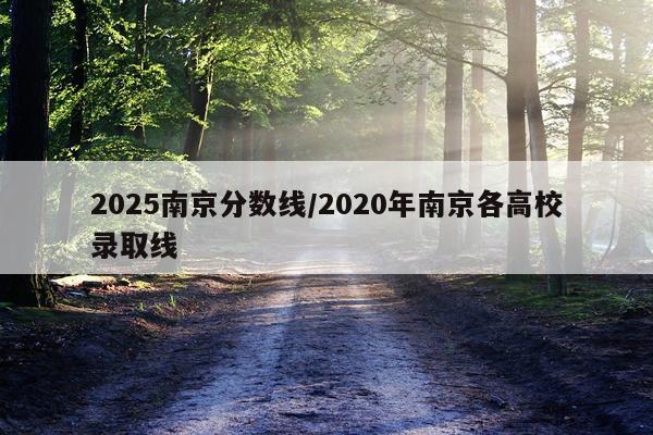 2025南京分数线/2020年南京各高校录取线