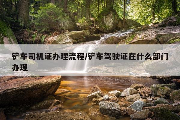 铲车司机证办理流程/铲车驾驶证在什么部门办理