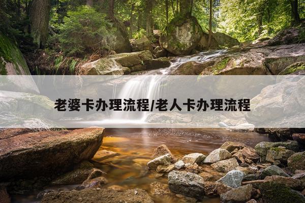 老婆卡办理流程/老人卡办理流程